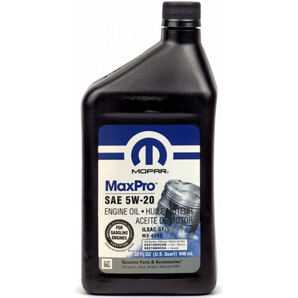 MaxPro 5W-20 (946 мл) 68218890AA/АВ