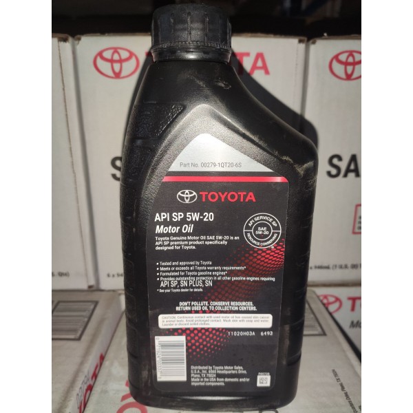 Toyota Motor Oil 5W-20  (946 мл) (00279-1QT20 )